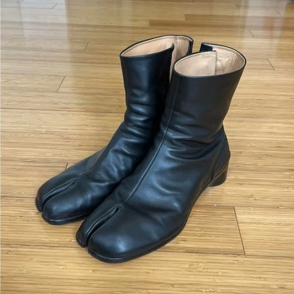靴 Maison Margiela Tabi boots 24.5cm Tabi Leather Ankle Boots Nutmeg | Maison Margiela